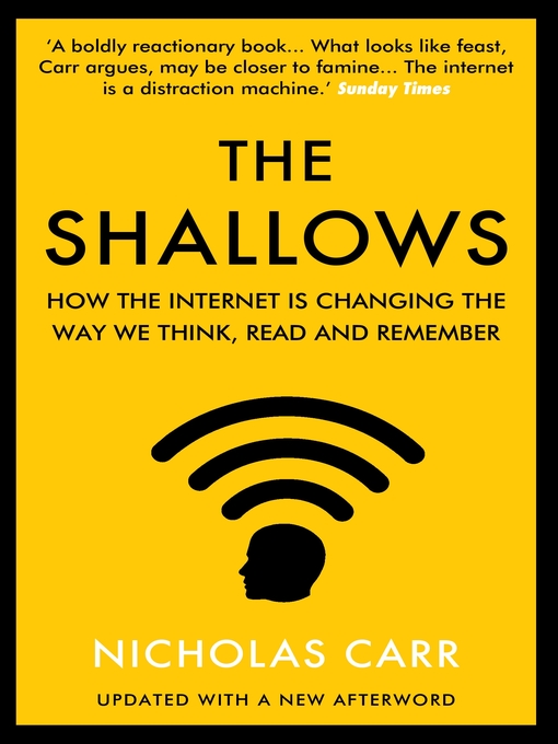 Title details for The Shallows by Nicholas Carr - Wait list